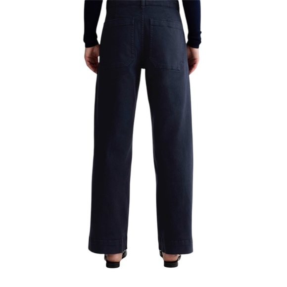 Everlane The Utility Wide-Leg Trouser Pant. Dark Blue Navy Size 2 #1637 - Picture 4 of 9